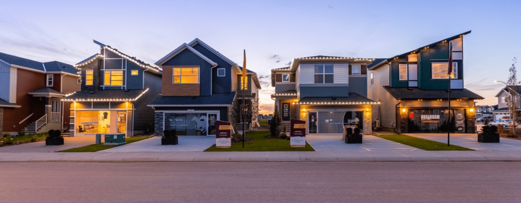 houses on the street