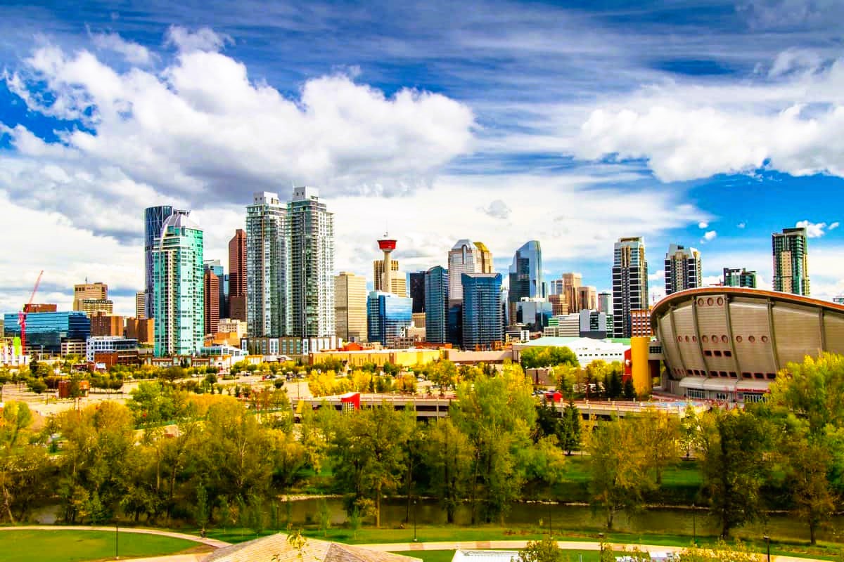 View of the city of Calgary
